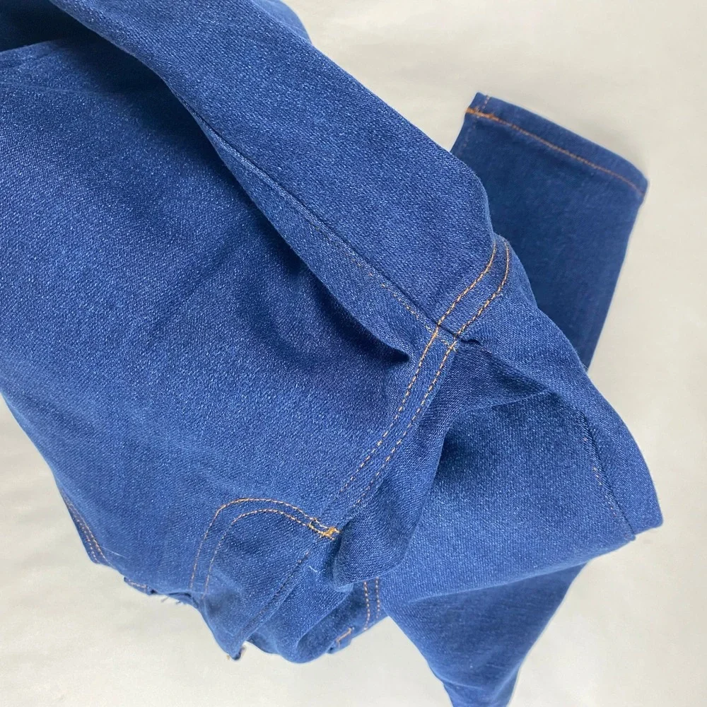 Denim Forum Jeans Women's Size 26 Blue The Arlo High Rise Straight 28L - Picture 6 of 13